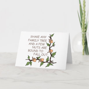 Cartão Humor em árvore da família