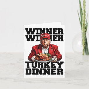 Cartão Humor Engraçado Vencedor do Trump Janta Turquia