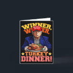 Cartão Humor Engraçado Vencedor do Trump Janta Turquia<br><div class="desc">Humor Engraçado Vencedor do Trump Turquia Janta Ação de Graças</div>