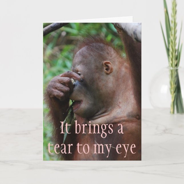 Cartão Humor feminino iluminado sobre envelhecimento (Frente)