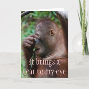 Cartão Humor feminino iluminado sobre envelhecimento