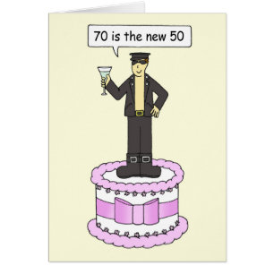 Cartão humor gay do aniversário do 70 para ele