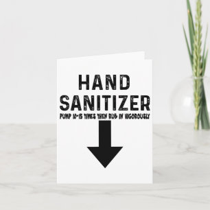Cartão Humor Hand Sanitizer
