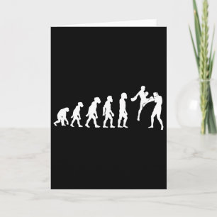 Cartão Humor Humano Muay Thai Evolução Kickboxing Mma Box