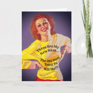 Cartão Humor in the Face of Adversity Note Card