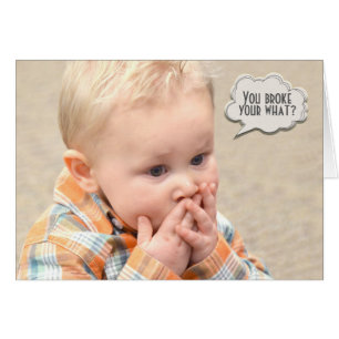 Cartão Humor ósseo quebrado