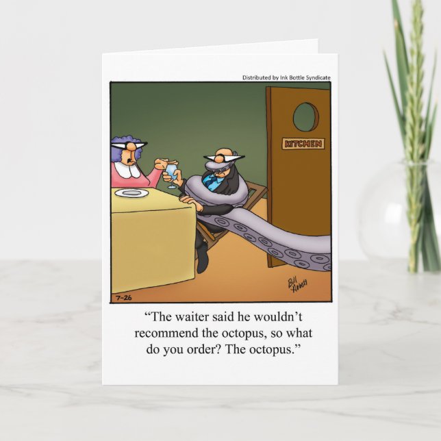 Cartão Humor para Aniversário de Casamento para Marido (Frente)