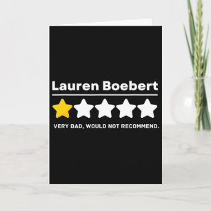 Cartão Humor político anti-gop Lauren Boebert Colorado F