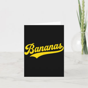 Cartão Humor Retro de Banana Bananas Clássico Homens Mulh