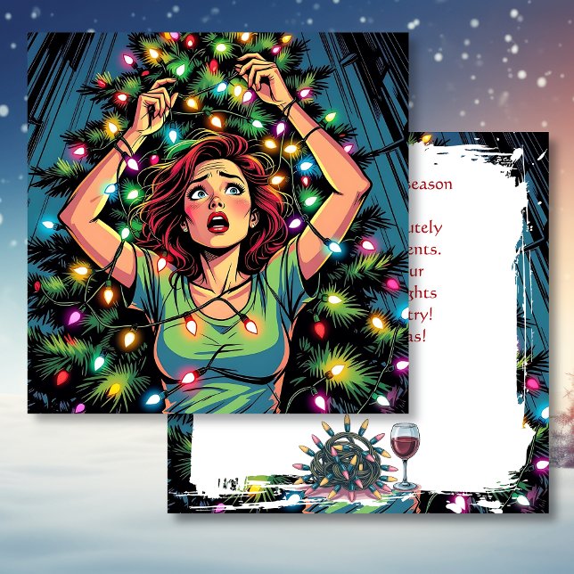 Cartão Humor Sarcástico de Natal Engraçado (Criador carregado)