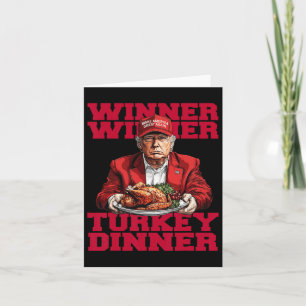 Cartão Humor Tendência Trump Vencedor Vencedor Jantar de