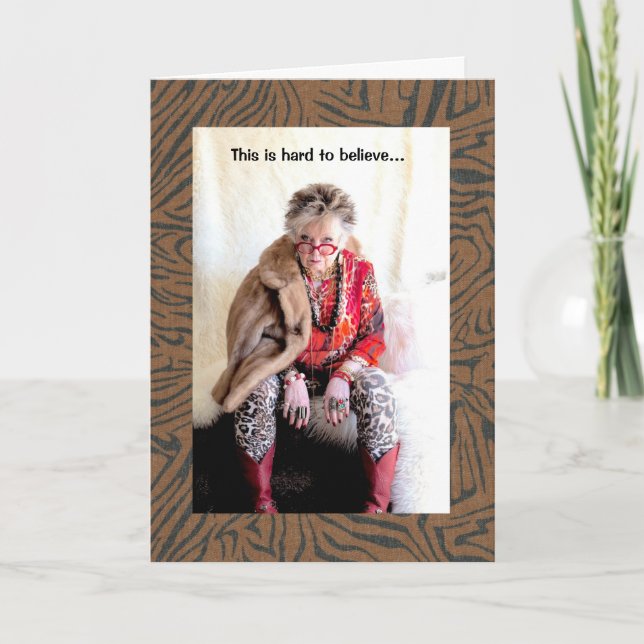 Cartão Humorístico e aterrorizante que sou considerado um (Frente)