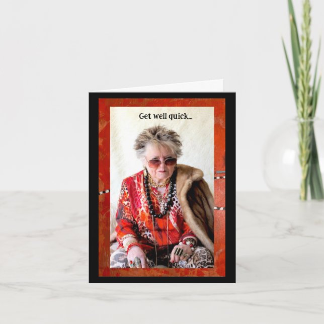 Cartão Humorístico Seja Rápido (Frente)