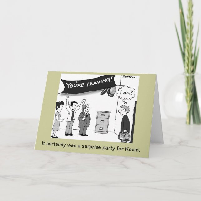 Cartão Humorous and original cartoon by Mike Seddon. (Frente)