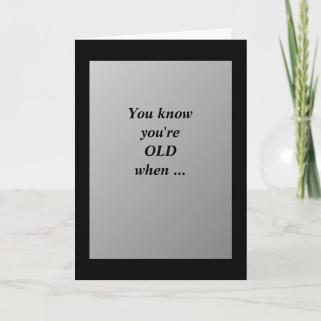 Cartão Humorous Birthday Card (Frente)