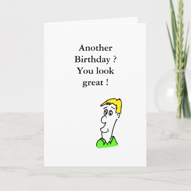 Cartão Humorous Birthday Card (Frente)