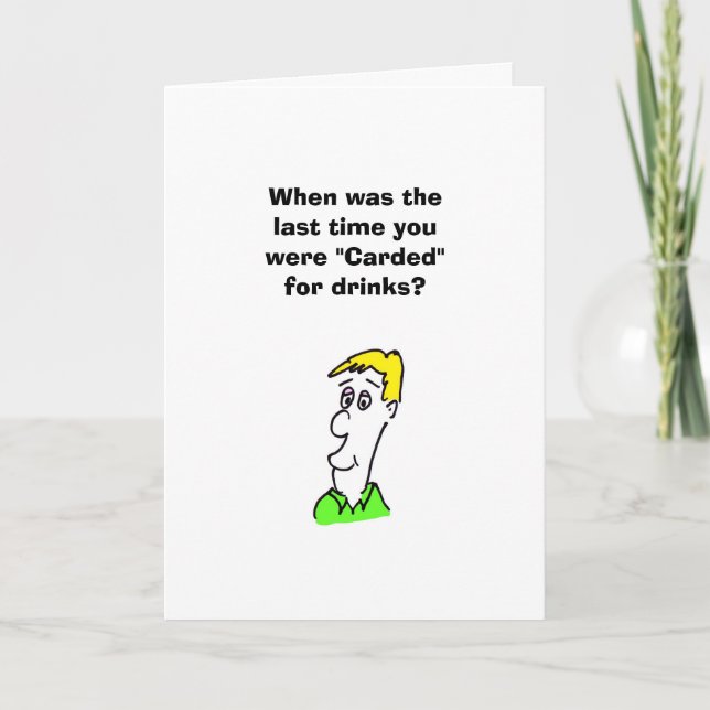 Cartão Humorous Birthday Card (Frente)