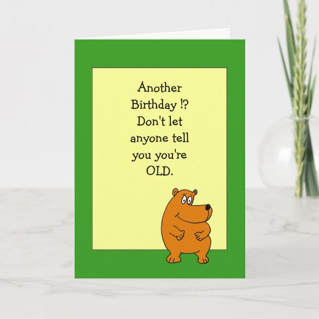 Cartão Humorous Birthday Card (Frente)