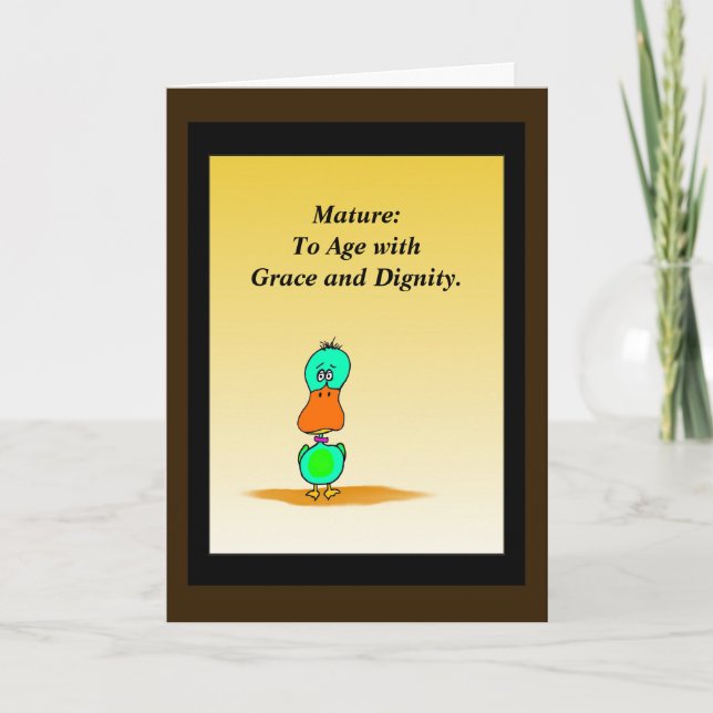 Cartão Humorous Birthday Card (Frente)