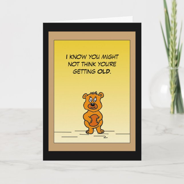 Cartão Humorous Birthday Card (Frente)
