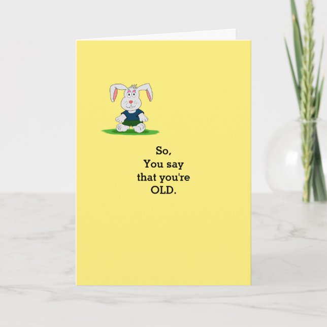Cartão Humorous Birthday Card (Frente)