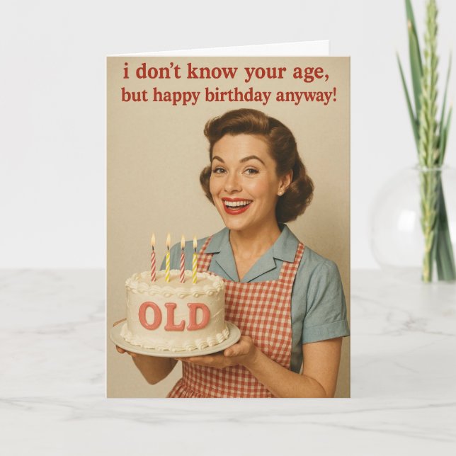 Cartão Humorous Birthday card for that special friend! (Frente)