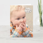 Cartão Humorous Birthday from Couple<br><div class="desc">Little blond boy with humorous shocked expression on his face for general birthday from couple.</div>