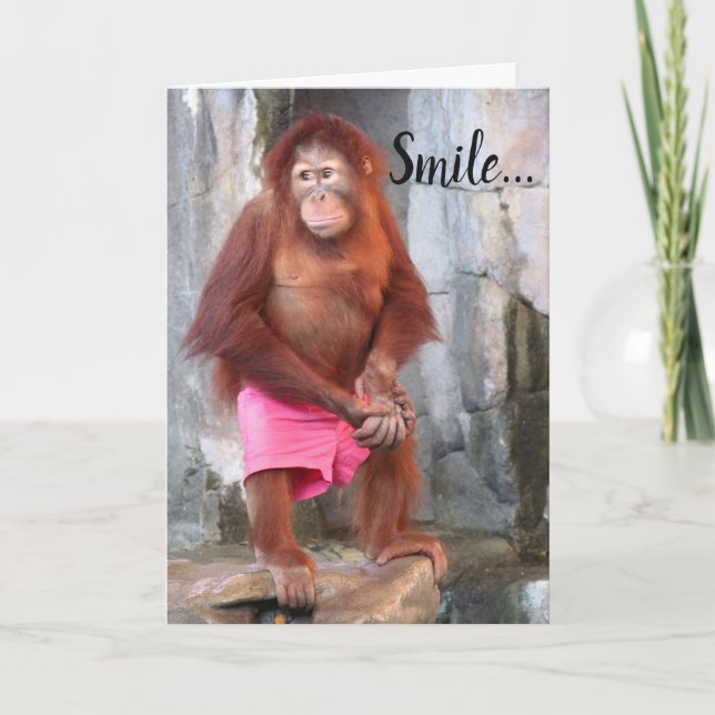Cartão Humorous positivity greeting card (Frente)