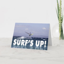 Cartão Humorous Windsurfer Birthday for Him