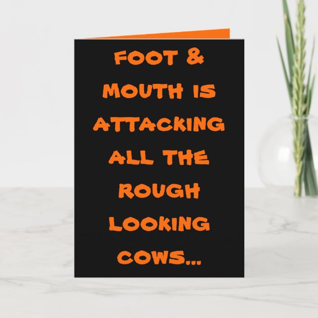 Cartão humour greetings cards (Frente)