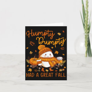 Cartão Humpty Dumpty Teve Uma Grande Queda de Ação de Gra