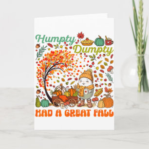 Cartão Humpty Dumpty Teve Uma Grande Queda Feliz Dia de A