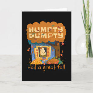 Cartão Humpty Dumpty Teve Uma Grande Queda Feliz Outono P