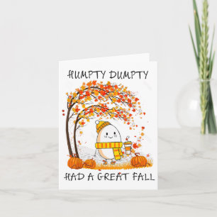 Cartão Humpty Dumpty Teve Uma Queda De Excelente No outon