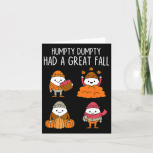 Cartão Humpty Teve Uma Queda De Excelente De Fu De Hallow