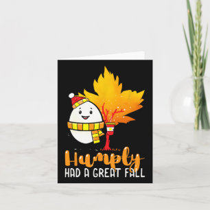 Cartão Humpty Teve Uma Queda De Excelente Engraçada Na Pi