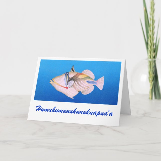 Cartão Humuhumunukunukuapua'a (Frente)