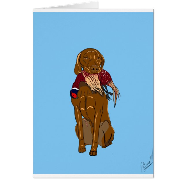 Cartão Hungarian Vizsla (Frente)