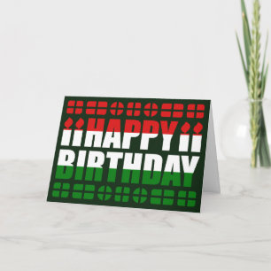 Cartão Hungary Flag Birthday Card