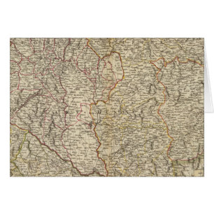 Cartão Hungria, Transilvânia, Croácia