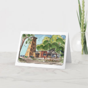 Cartão Huntington Beach Dobrou Notecard