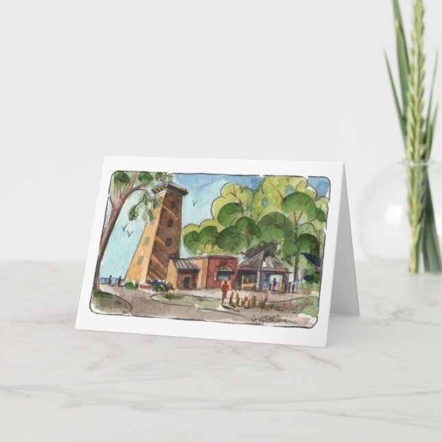 Cartão Huntington Beach Dobrou Notecard (Frente)