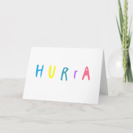 Cartão Hurra