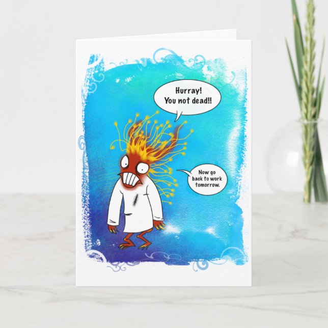 Cartão Hurray! You Not Dead! (Frente)