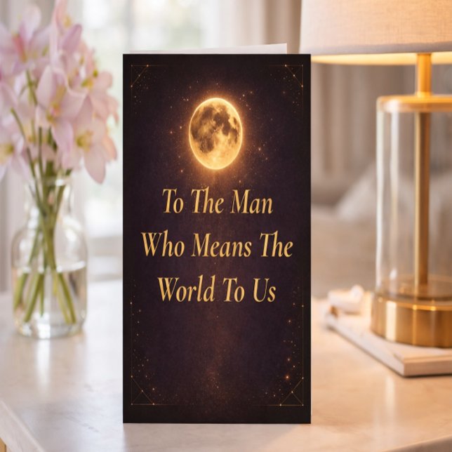 Cartão Husband Father’s Day Card Means World to Us (Criador carregado)