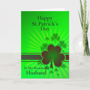 Cartão Husband, Happy St Patrick's day card