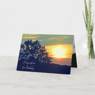 Cartão HUSBAND TO WIFE BIRTHDAY card