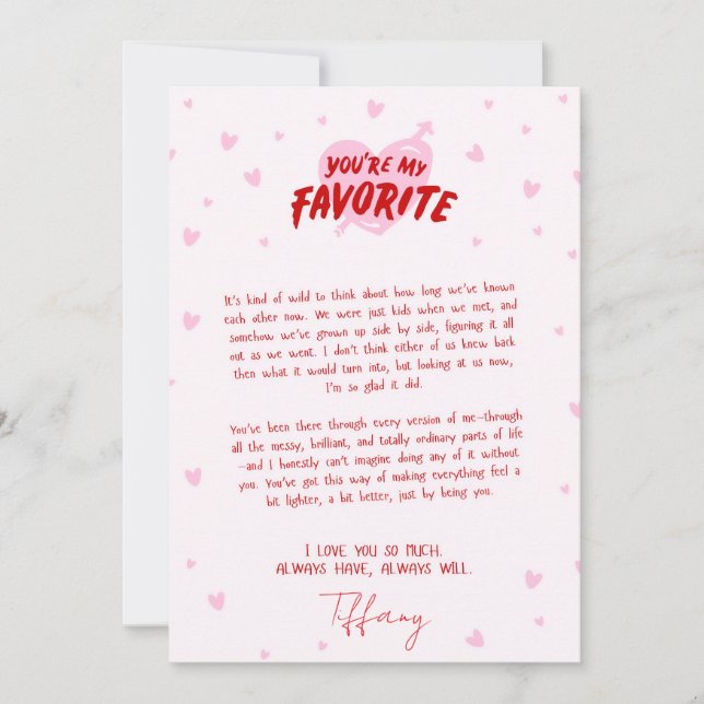 Cartão Husband valentines day cards (Frente)