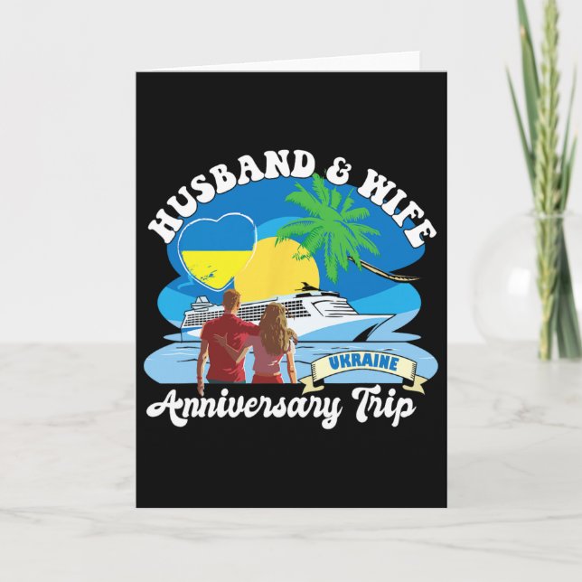 Cartão Husnd And Wife Anniversary Trip Ukraine  (Frente)