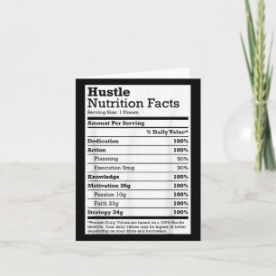 Cartão Hustle Nutrition Fata o Natal Aniversário Gift Rap